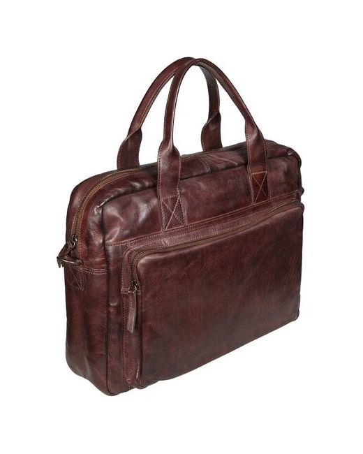 Gianni Conti Бизнес-сумка 4101266 brown горизонтальная А4 формата c ручками
