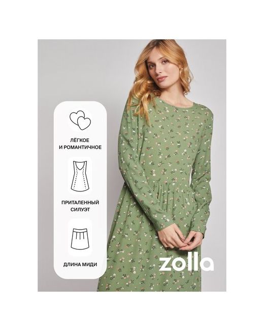 Zolla Платье миди с цветочным принтом размер XXL