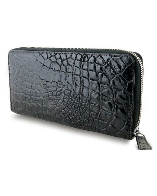 Exotic Leather Небольшое портмоне на молнии из натуральной кожи крокодила