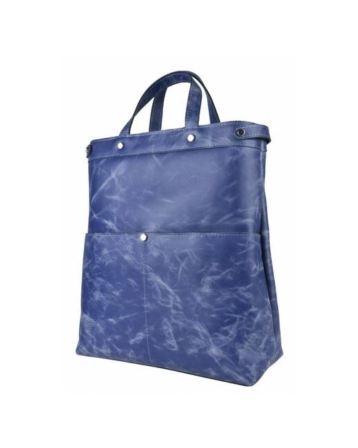 Carlo Gattini кожаная сумка-рюкзак Tassara blue 3084-07