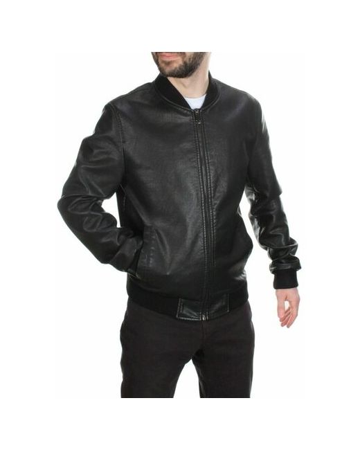 Фабричный Китай 216 BLACK Куртка из эко-кожи размер 58 идет на 56 российский