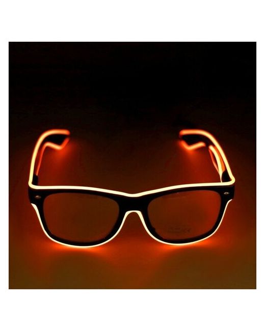 RusExpress Карнавальные неоновые светодиодные светящиеся очки с подсветкой Riotaна Хэллоуин Неон