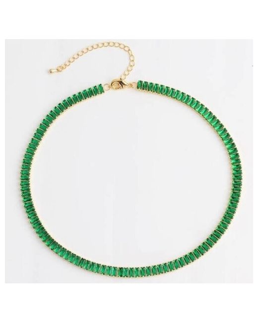 NaPeLa Ожерелье из нержавеющей стали зеленое колье-дорожка чокердлина 287 см
