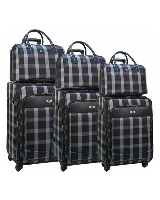 Borgo Antico Набор чемодан сумочка 6093 blue-brown 23/16