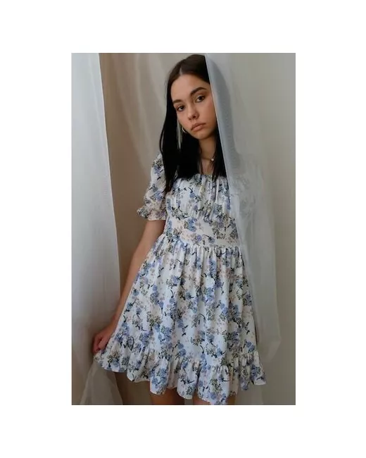 MissDiva Платье летнее шифоновое в цветочек 42-44 размер