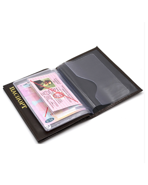 Topol Обложка для паспорта и обложка автодокументов 2в1 из натуральной кожи