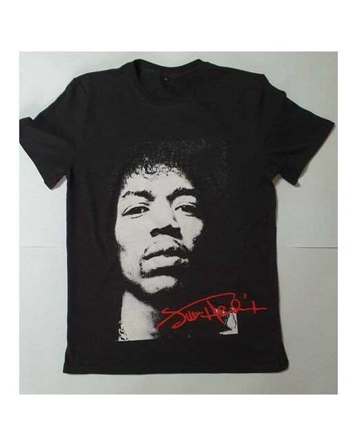 markoprint Черная футболка с принтом Jimmy Hendrix L
