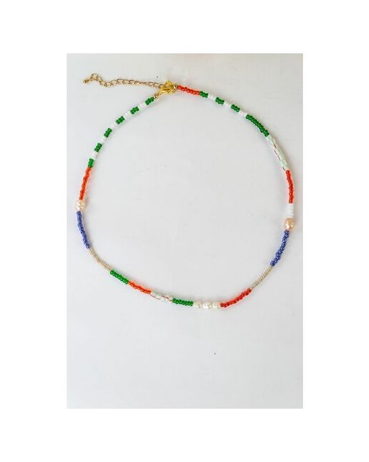 Carolon Чокер ожерелье для из бисера и жемчуга Дизайнерское украшение на шею Колье 35 см