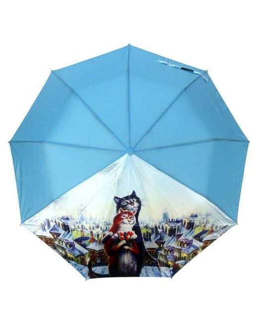 Almas зонт кошки 3 сложения автомат сатинполиэстер купол 100 см. 1051-06