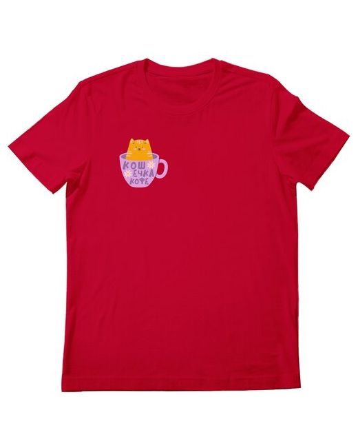 Roly футболка Кошечка кофе M темно-