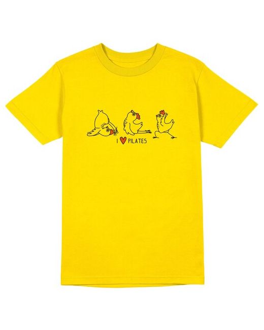 US Basic футболка Я люблю пилатес. Три спортивные курицы 2XL