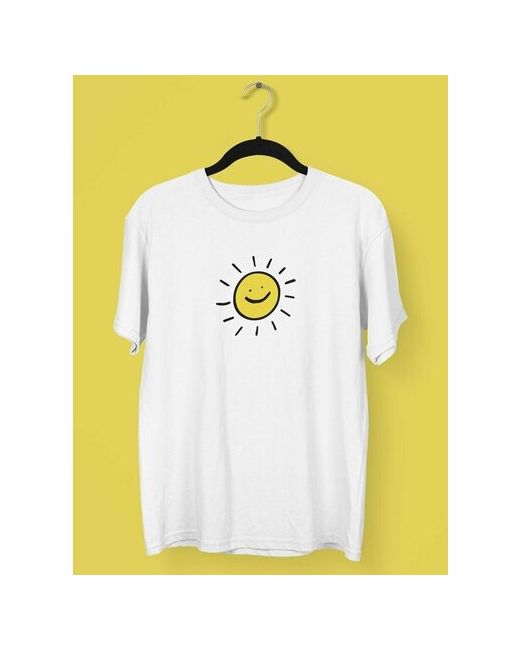 shulpinchik футболки больших размеров с принтом солнышко желтая