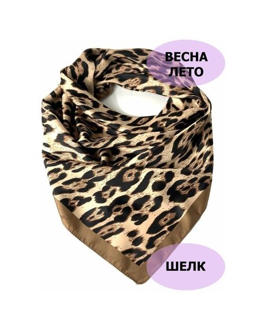 Florento Шелковый платок леопард шейный шарф