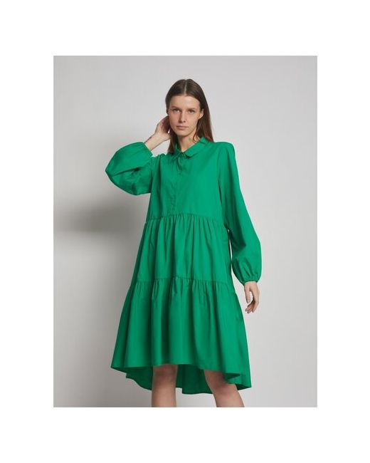 Zolla Ярусное платье-рубашка размер L