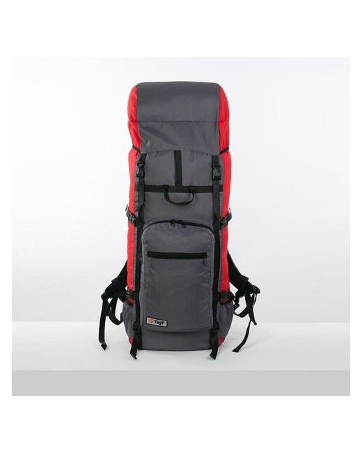 Taif Рюкзак туристический 90 л отдел на шнурке наружный карман 2 боковые сетки красный