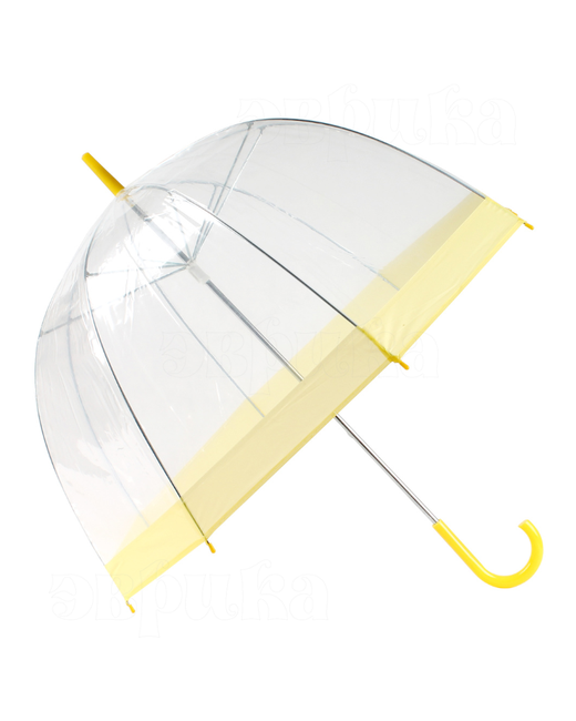 ЭВРИКА подарки и удивительные вещи Зонт прозрачный купол Эврика зонт трость 8 спиц диаметр купола 82 см