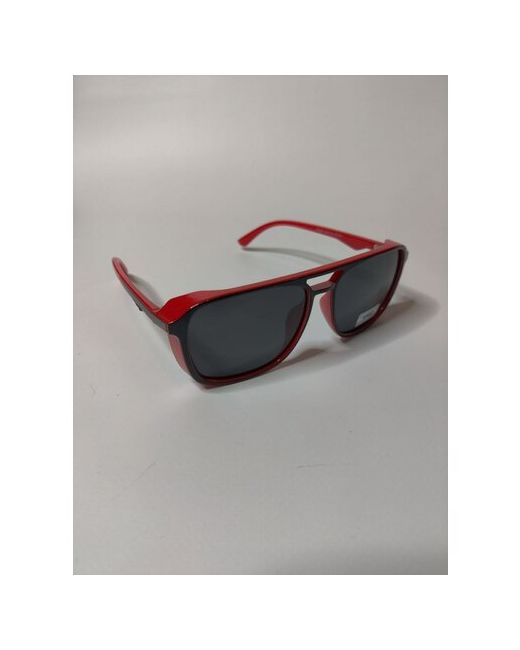 Thompson очки солнцезащитные с красной оправой