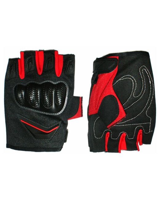 GCsport Велосипедные перчатки велоперчатки с пластмассовым усилением красные