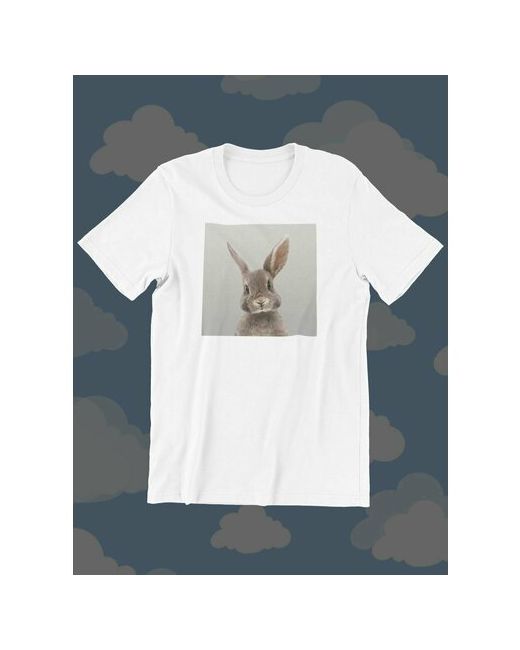 shulpinchik футболка животные с принтом кролик заяц квадрат милая