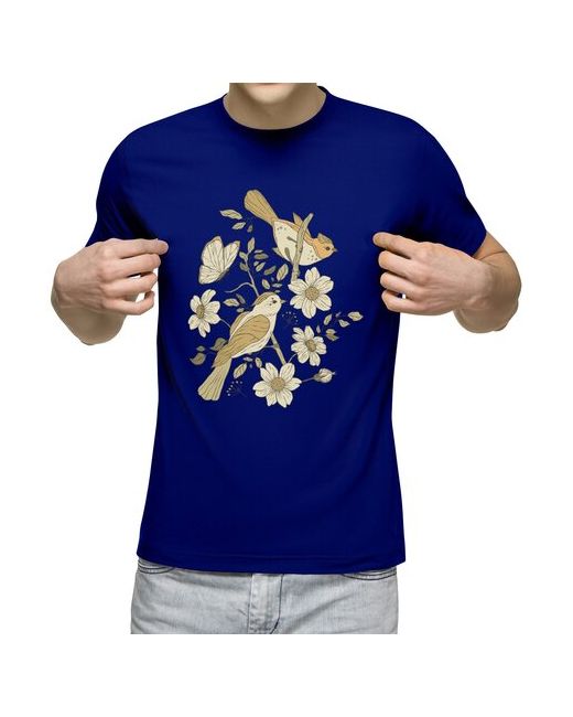 US Basic футболка Цветы и птицы L