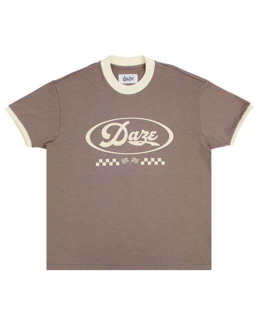 Daze Футболка Pit Stop Gray-Beige T-Shirt размер S