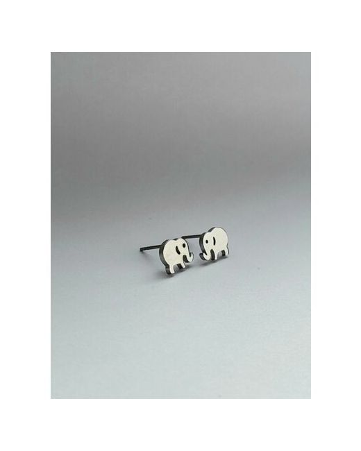 ( Verba ) Модные минималистичные серьги пусеты слоны
