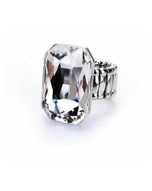 ( Verba ) Стильное трендовое кольцо с кристаллом