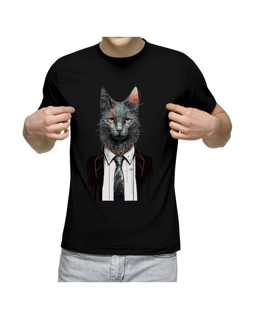 US Basic футболка Бизнес кот M