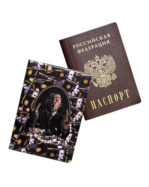 Keks Обложка чехол на паспорт Леонардно ДиКаприо Leonardo Wilhelm DiCaprio
