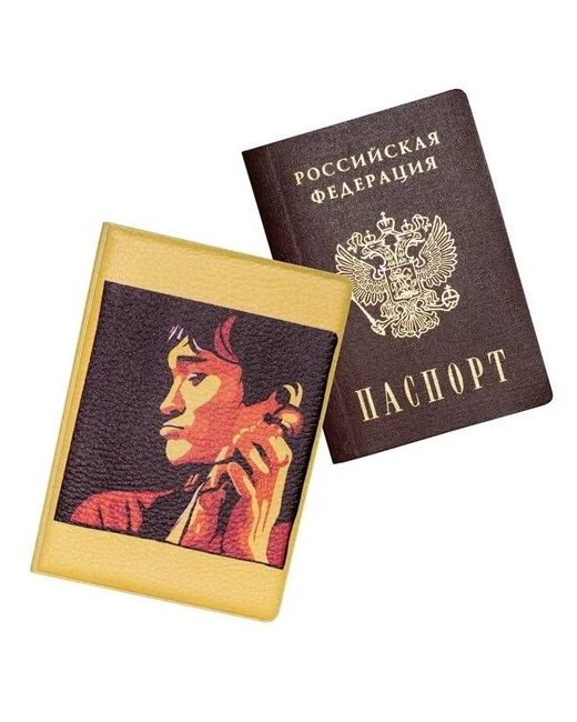 Keks Обложка чехол на паспорт Виктор Цой