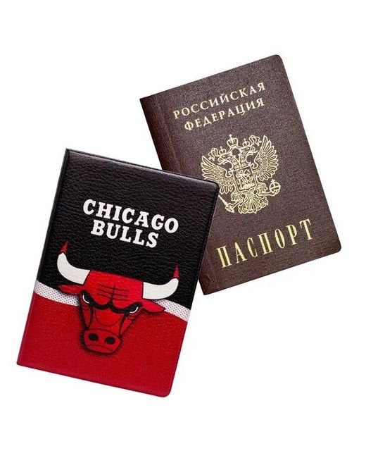 Keks Обложка чехол на паспорт Чикаго Булз Chicago Bulls