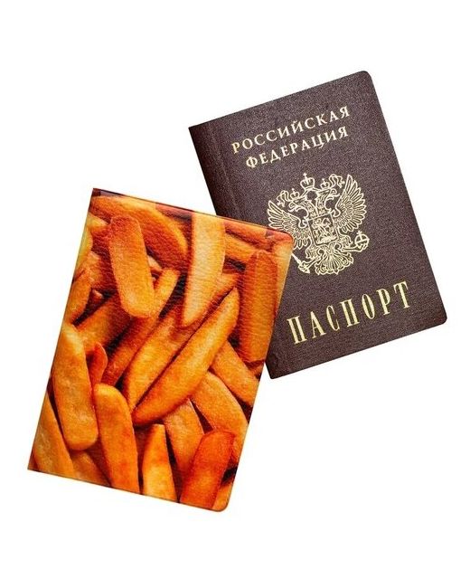 Keks Обложка чехол на паспорт Картошка Фри