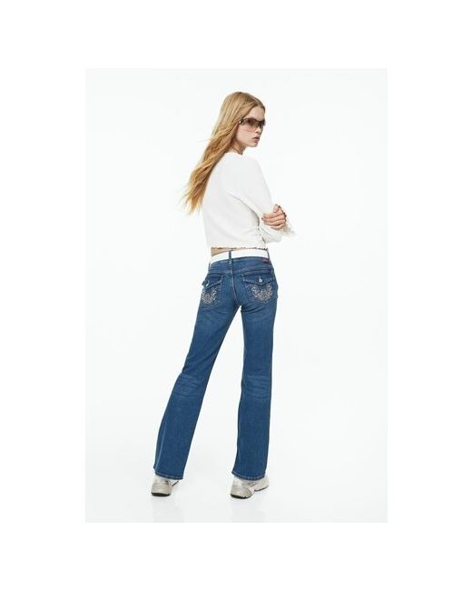 H & M Расклешенные низкие джинсы 46