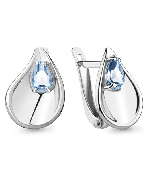 Diamant-Online Серебряные серьги Aquamarine А4750505 с топазом