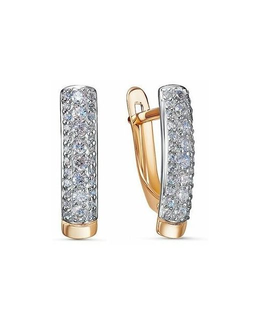 Diamant-Online Золотые серьги Кюз Delta D1201317 с фианитом