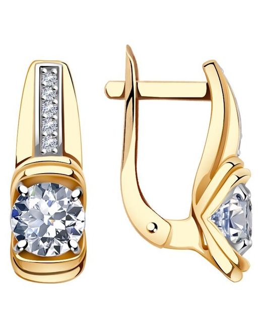 Diamant-Online Золотые серьги Александра кл2856а-62ск с Swarovski