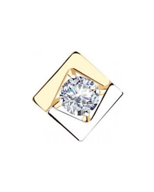 Diamant-Online Золотая подвеска Золотые узоры 03-3703 с цирконием