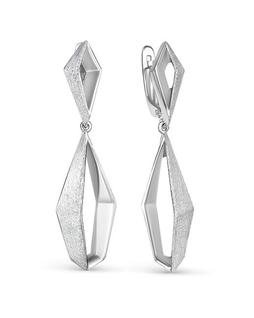 Diamant-Online Серебряные серьги Кюз Delta Dс223114