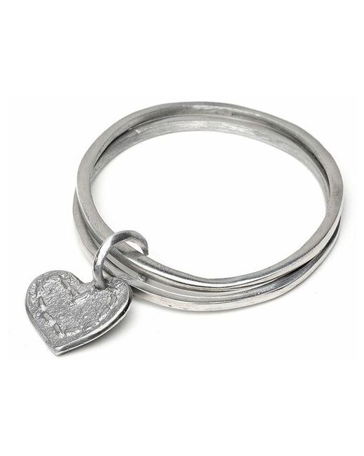 Vestopazzo Итальянский алюминиевый браслет серебряного цвета с сердцем