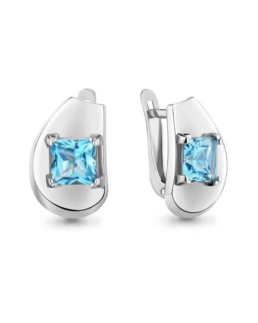 Diamant-Online Серебряные серьги Aquamarine А4753305 с топазом