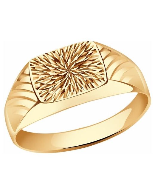 Diamant-Online Золотое кольцо Золотые узоры 07-1570