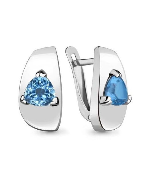 Diamant-Online Серебряные серьги Aquamarine А4753405 с топазом