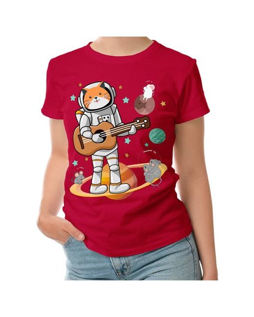 Roly футболка Кот-гитарист в космосе M