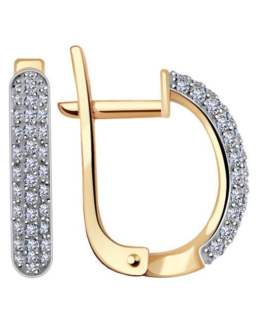 Diamant-Online Золотые серьги Александра 1020350ск с бриллиантом