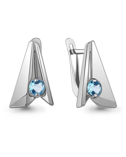 Diamant-Online Серебряные серьги Aquamarine А4789305 с топазом
