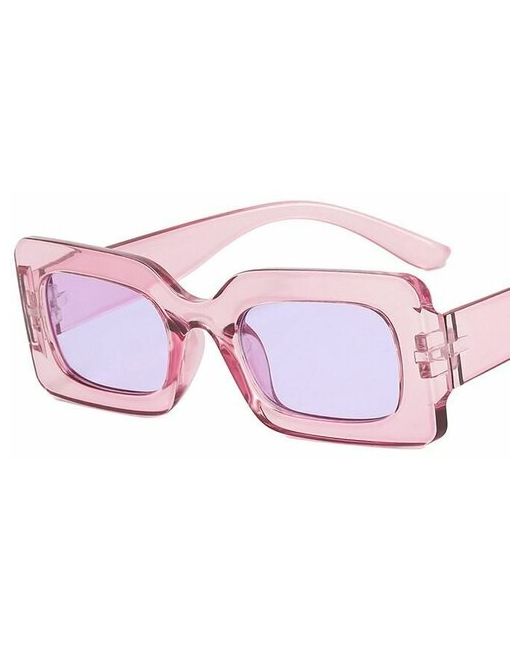 alvi lovely солнцезащитные очки вайфареры цветные/Wayfarer/очки сиреневые розовые светло линзы/широкие прямоугольные