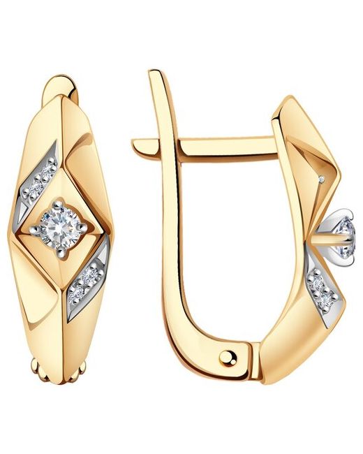Diamant-Online Золотые серьги Александра 1021877ск с бриллиантом