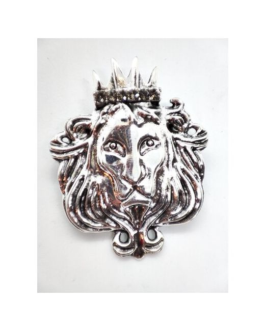 Fashion Jewelry Брошь Царственный лев серебряная с чернением