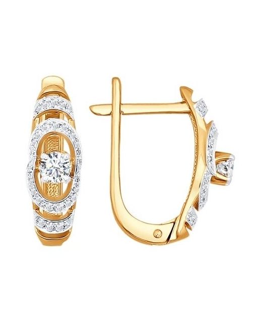 Diamant-Online Золотые серьги Sokolov 1020671 с бриллиантом