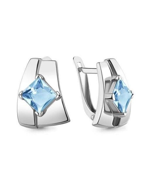 Diamant-Online Серебряные серьги Aquamarine А4753205 с топазом